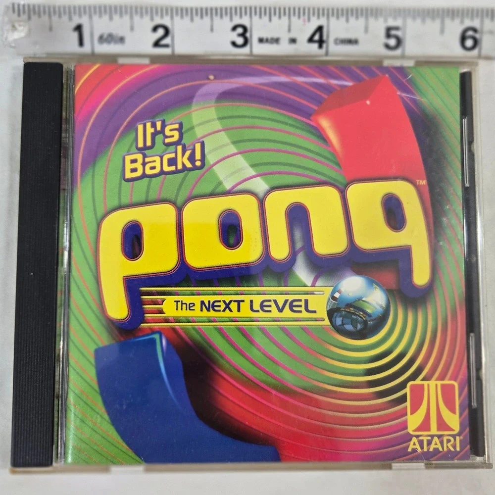 Pong The Next Level PC Game 1999 Windows 95 98 Atari Retro Jewel Case CIB